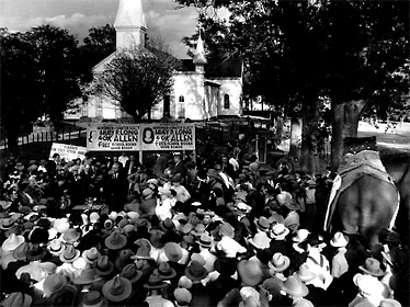 Long campaigning for Oscar K. Allen