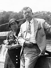 Huey Long with U.S. Senate candidate Hattie Caraway